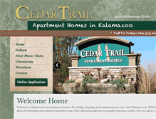 Tablet Screenshot of cedar-trail.com